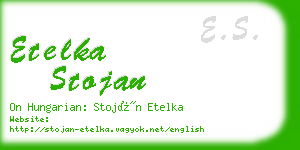 etelka stojan business card